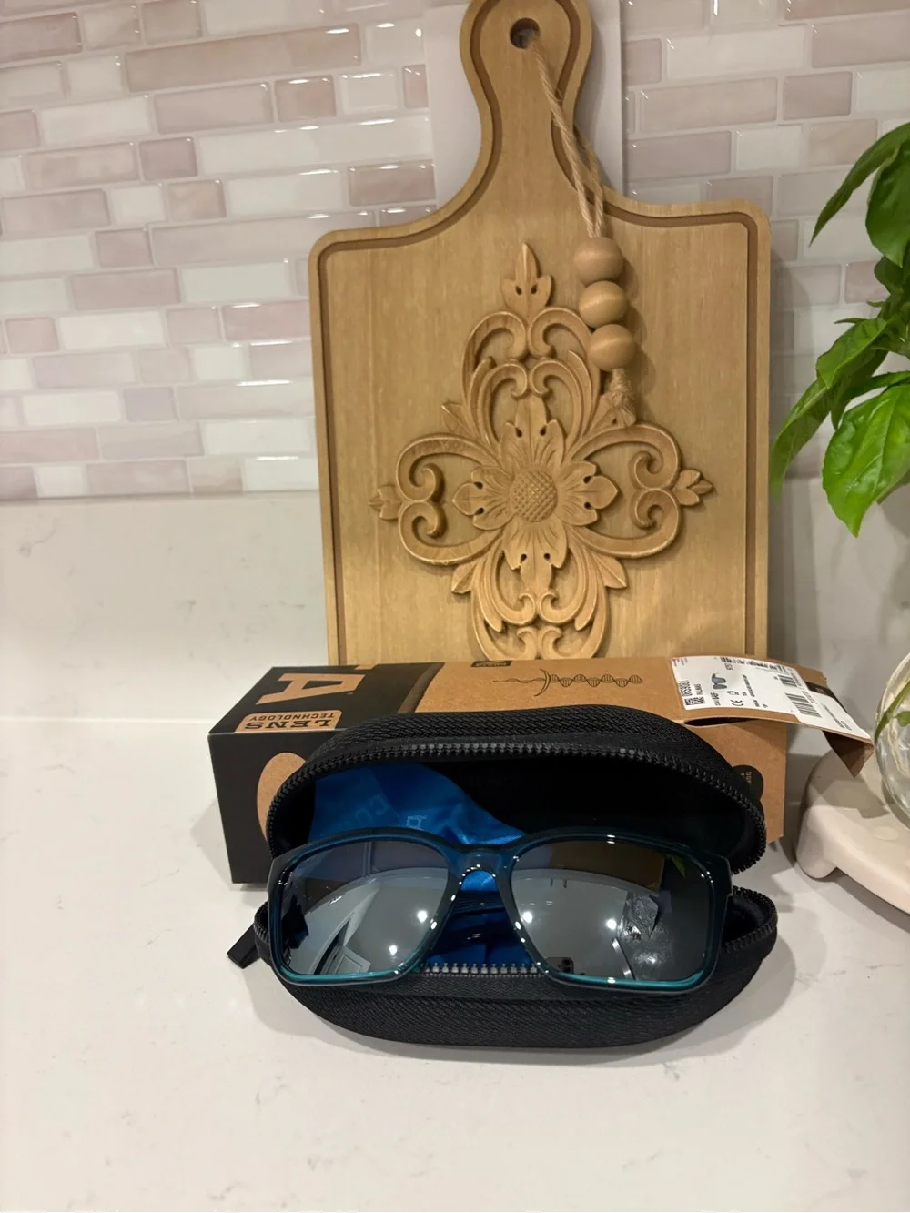 Costa Teal Frame Sunglasses with Gray Silver Mirror Lenses